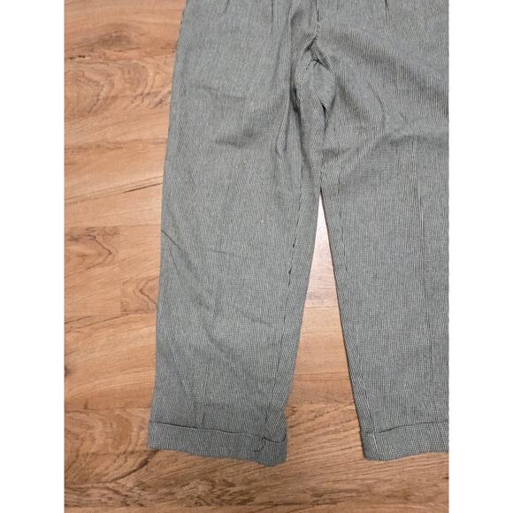 Vintage Polo Ralph Lauren Mens 31x32 Pants Checkered Pleated Gray Classic Style - Picture 2 of 16